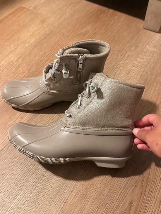 Sperry Shoes - Sperry Short Lace-Up Boots in Taupe